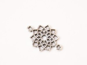 Linkuri chackra Coroana, argint tibetan, 2 cm, 10 buc