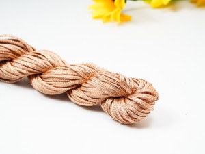 Snur de matase 1 mm,  capuccino, 11g, cca. 20- 24 m lung