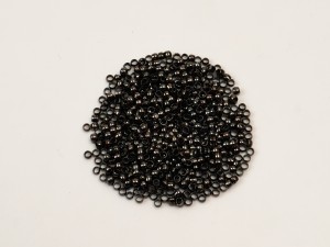 Crimpuri 2 mm, Negre, Gun Metal, cca 500 buc