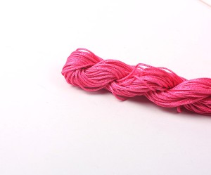 Snur de matase 1 mm, fucsia, 11g, cca. 20- 24 m lungime