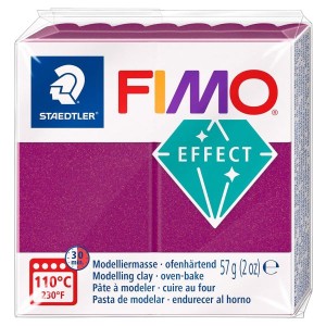 Fimo Effect bordeau metalizat, nuanta 21