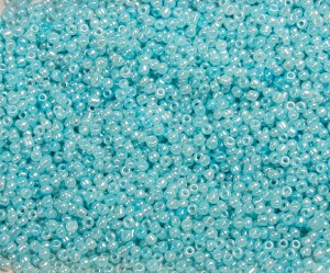 Margele de nisip bleu perlat- 2mm,cca 4000 buc