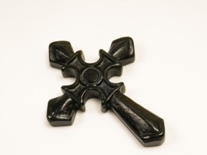 Cruciulita din jad 5 cm, 1 buc 