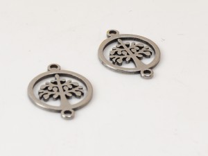 Linkuri copacul vietii din inox 17X1 mm, 2 buc