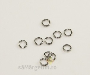 Zale din inox de 4 mm, grosime 0.7 mm, 100buc