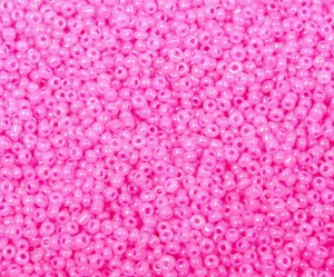 Margele de nisip roz perlat - 2mm, 50 gr