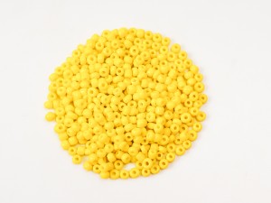 Margele de nisip galben - 2mm, 50 gr