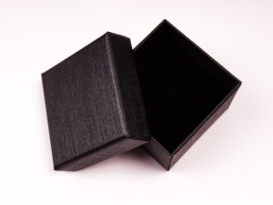 Cutie pentru inel neagra, 3.5X5 cm, 1 buc