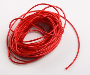 Snur lucios rosu - 1  mm, 5 metri